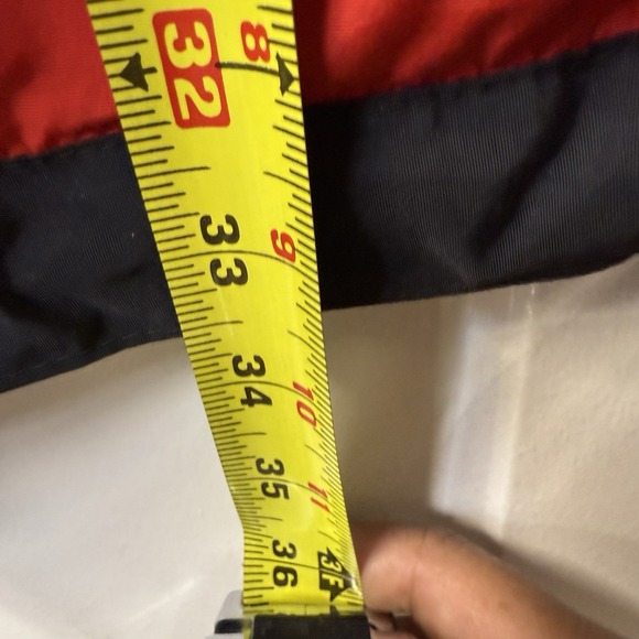 Vintage 90s Obermeyer Ski Jacket Red Black Coat Mens Size Medium Hooded - Picture 12 of 14